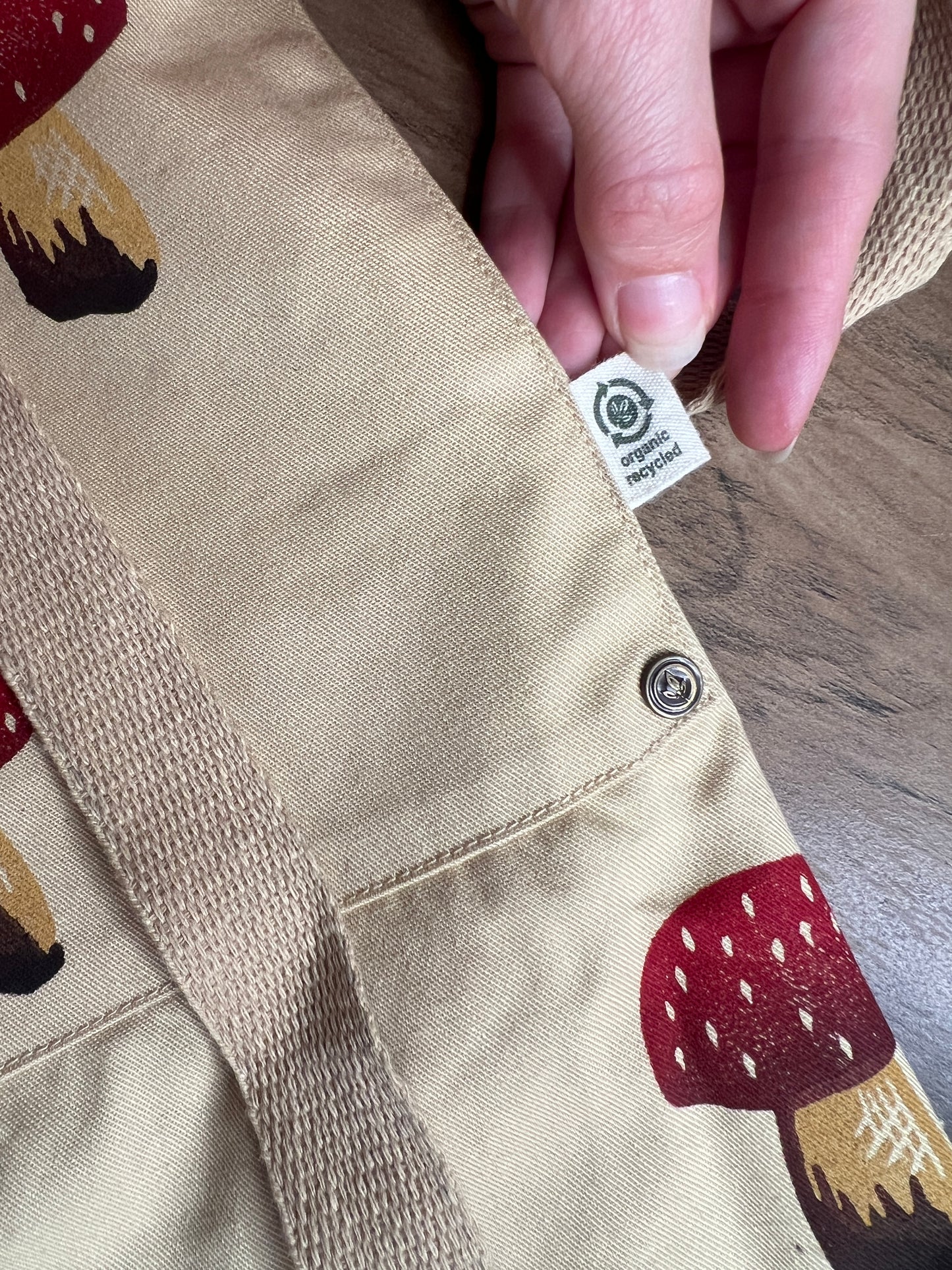 Gradient Mushrooms Organic Cotton Apron