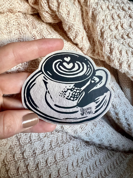 Latte Art Sticker