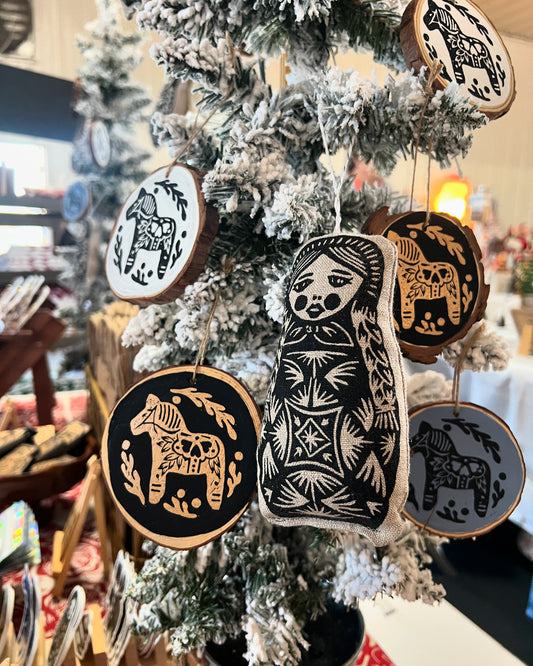 Matryoshka Linen Ornament