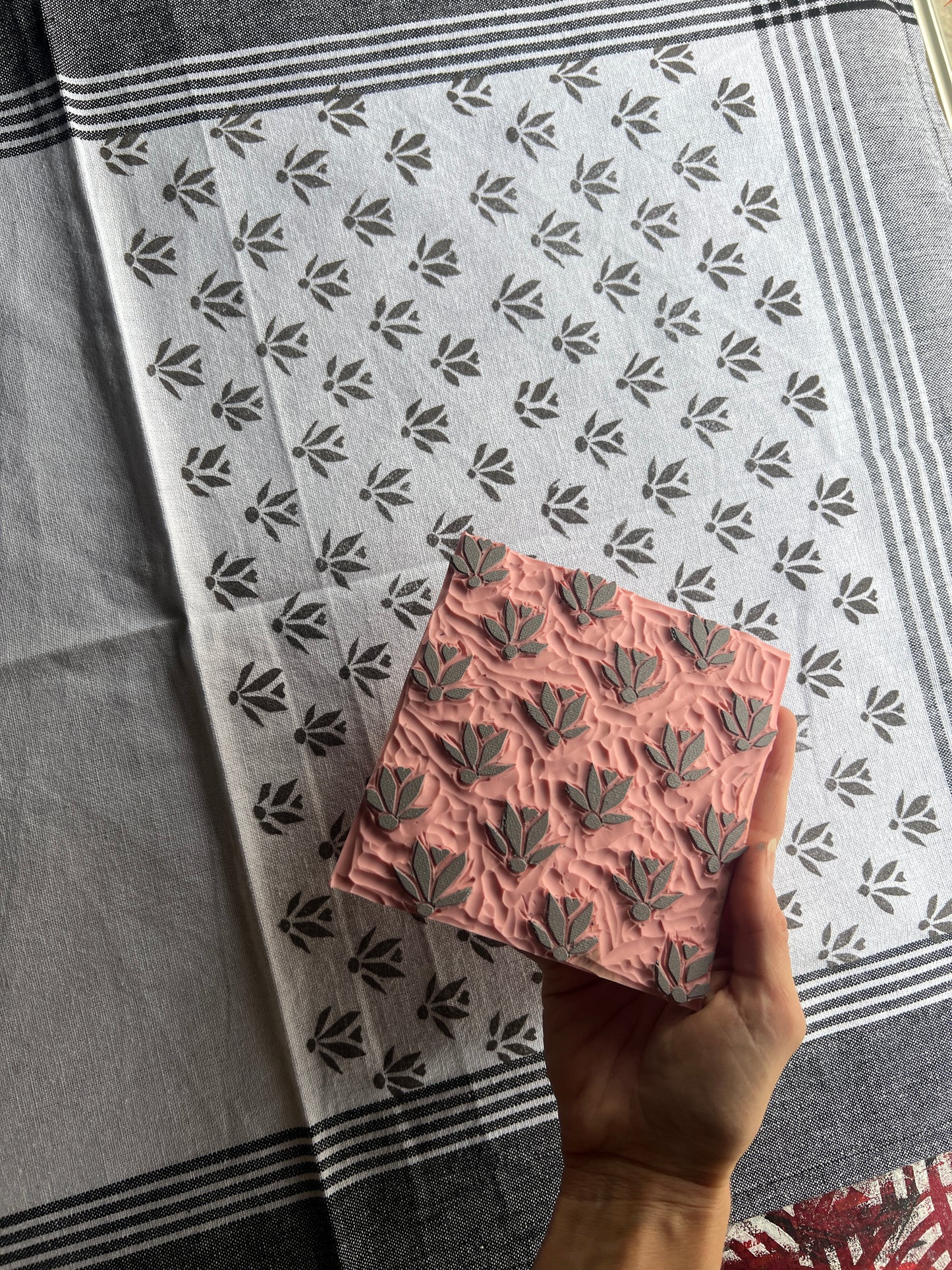 Bordered Tea Towel