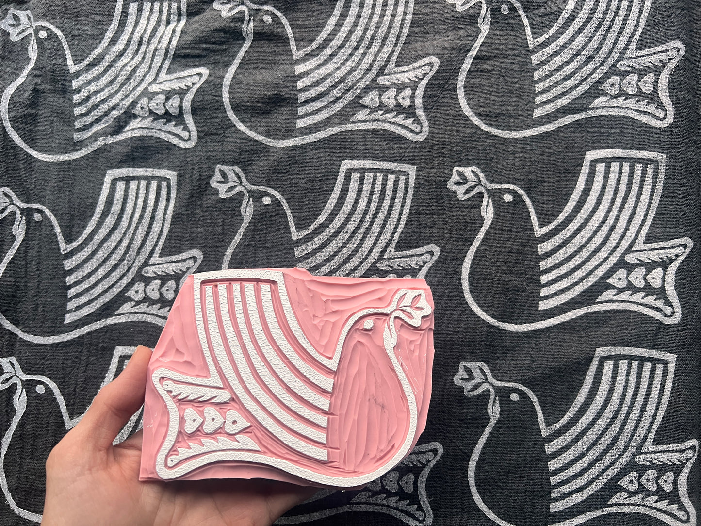 Nordic Peace Dove Enamel Pin