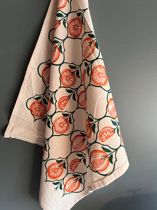 Oranges Tea Towels & Tapers