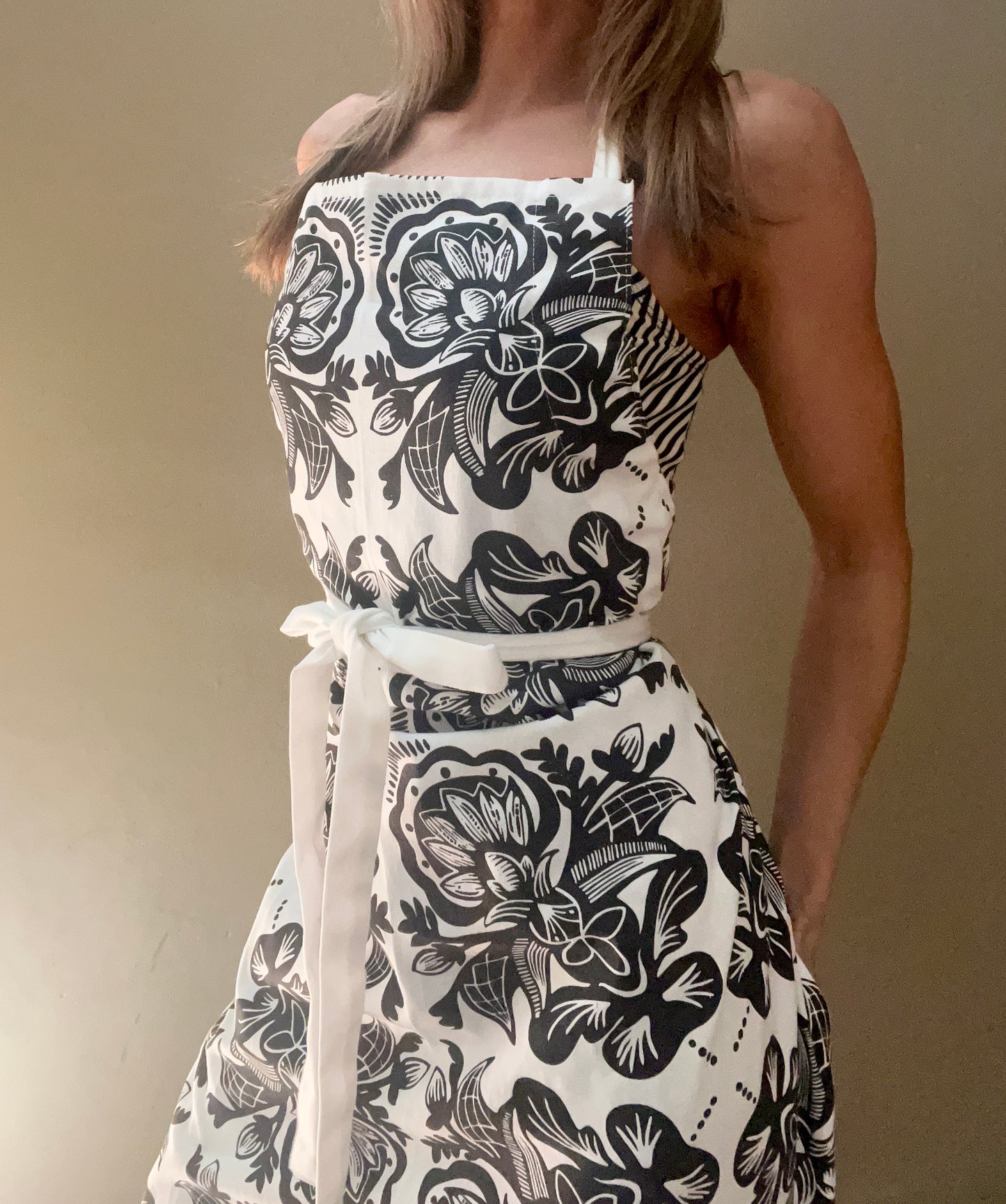 Rosemaling Cotton Apron
