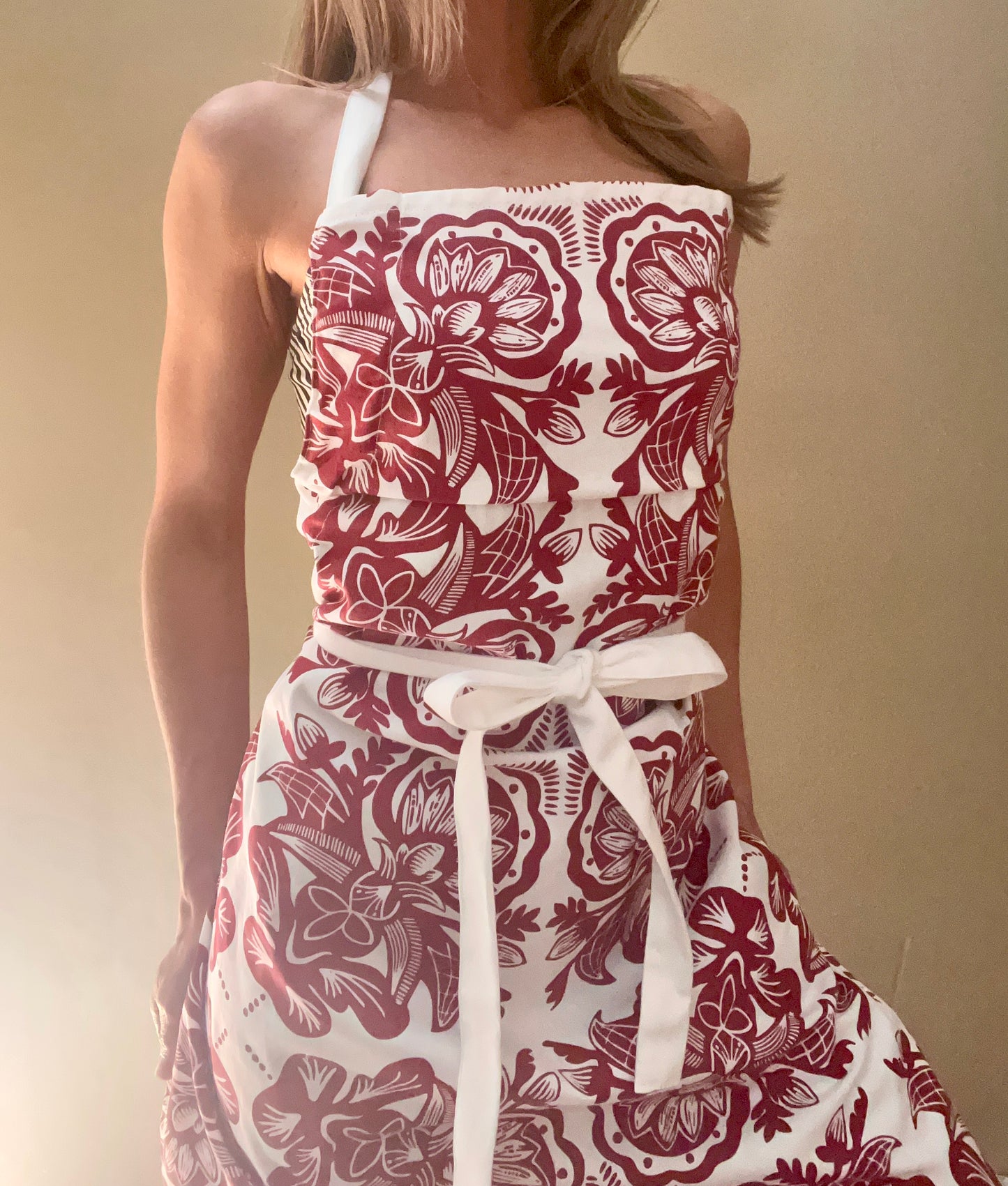 Rosemaling Cotton Apron