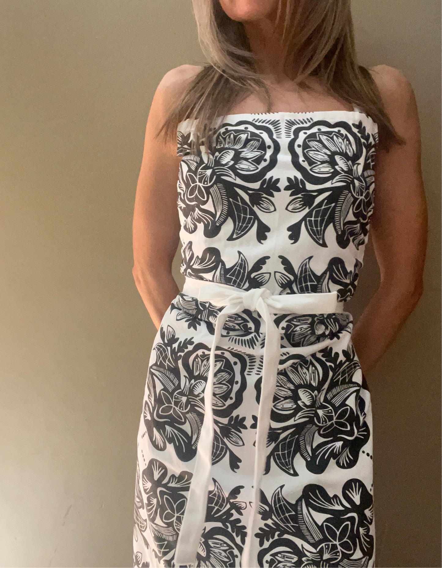 Rosemaling Cotton Apron
