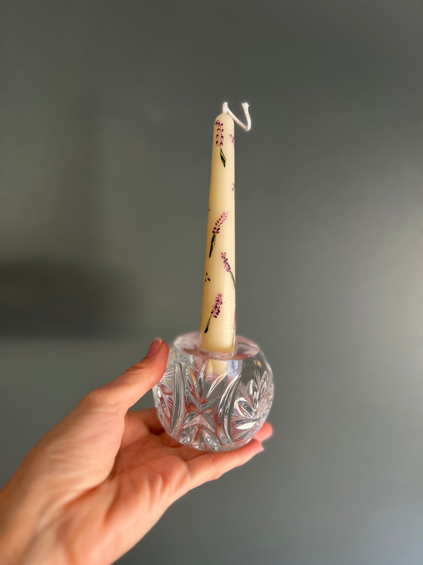 Lavender Tea Towels & Tapers