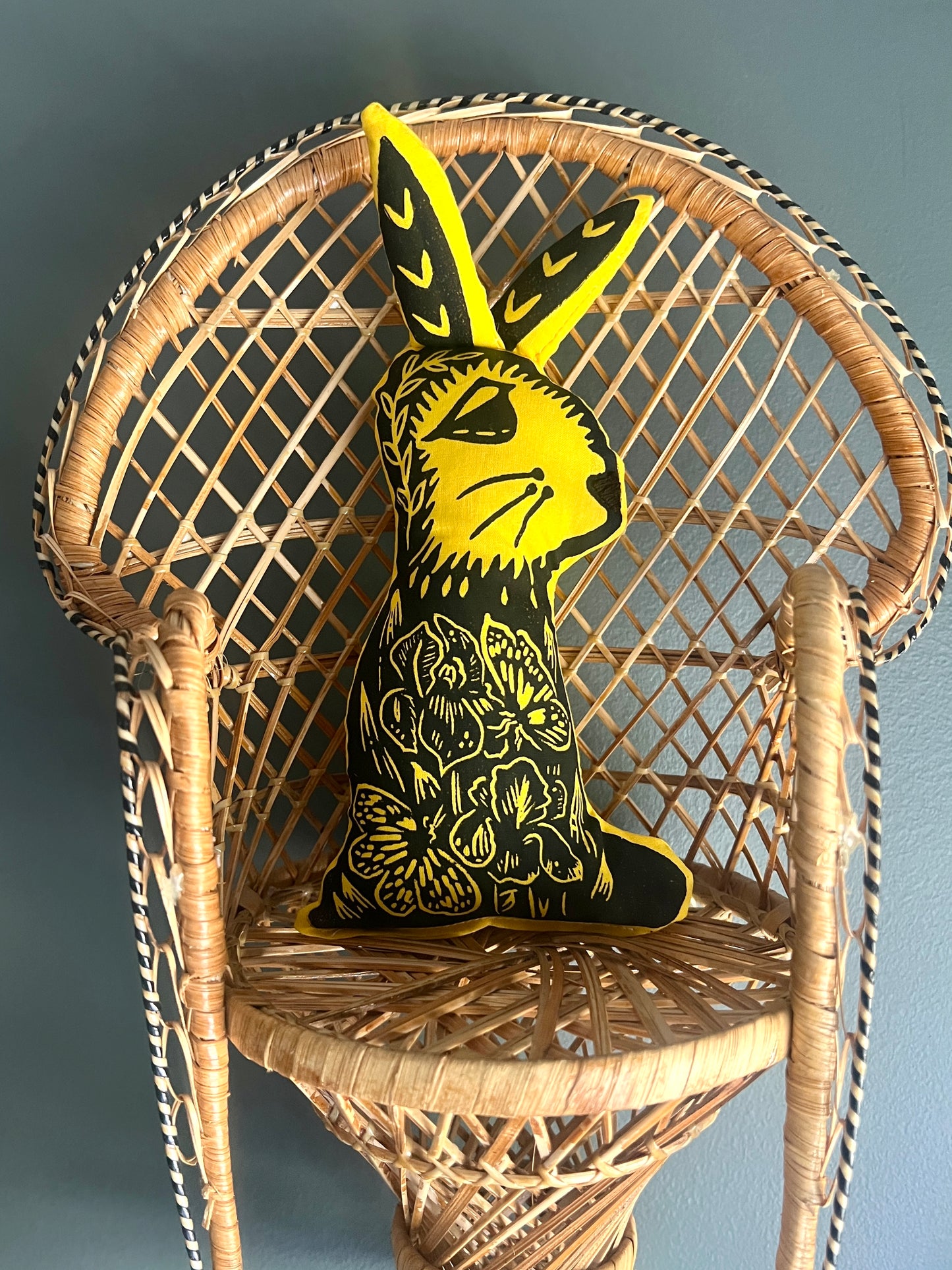 Linocut Bunny