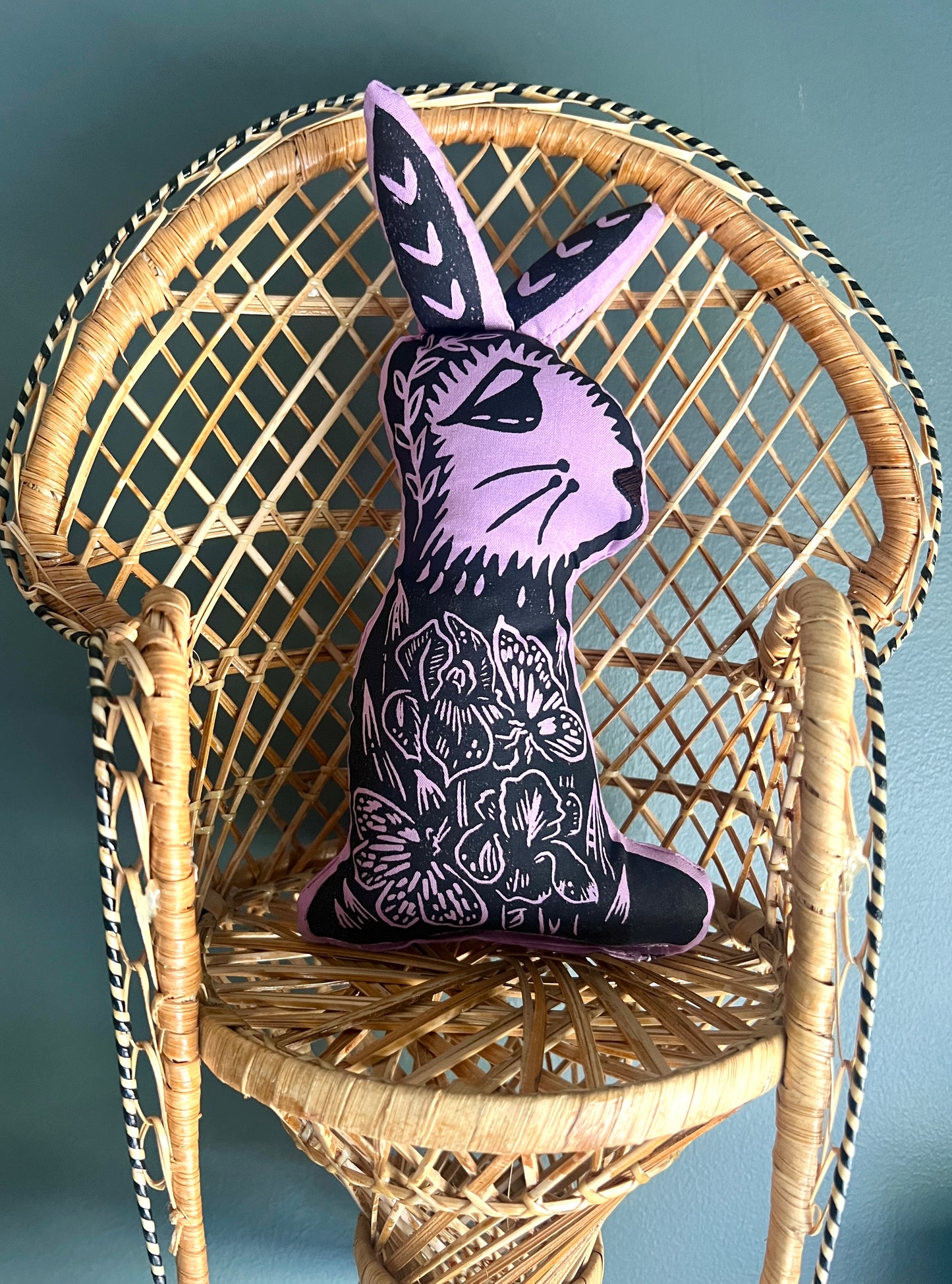 Linocut Bunny