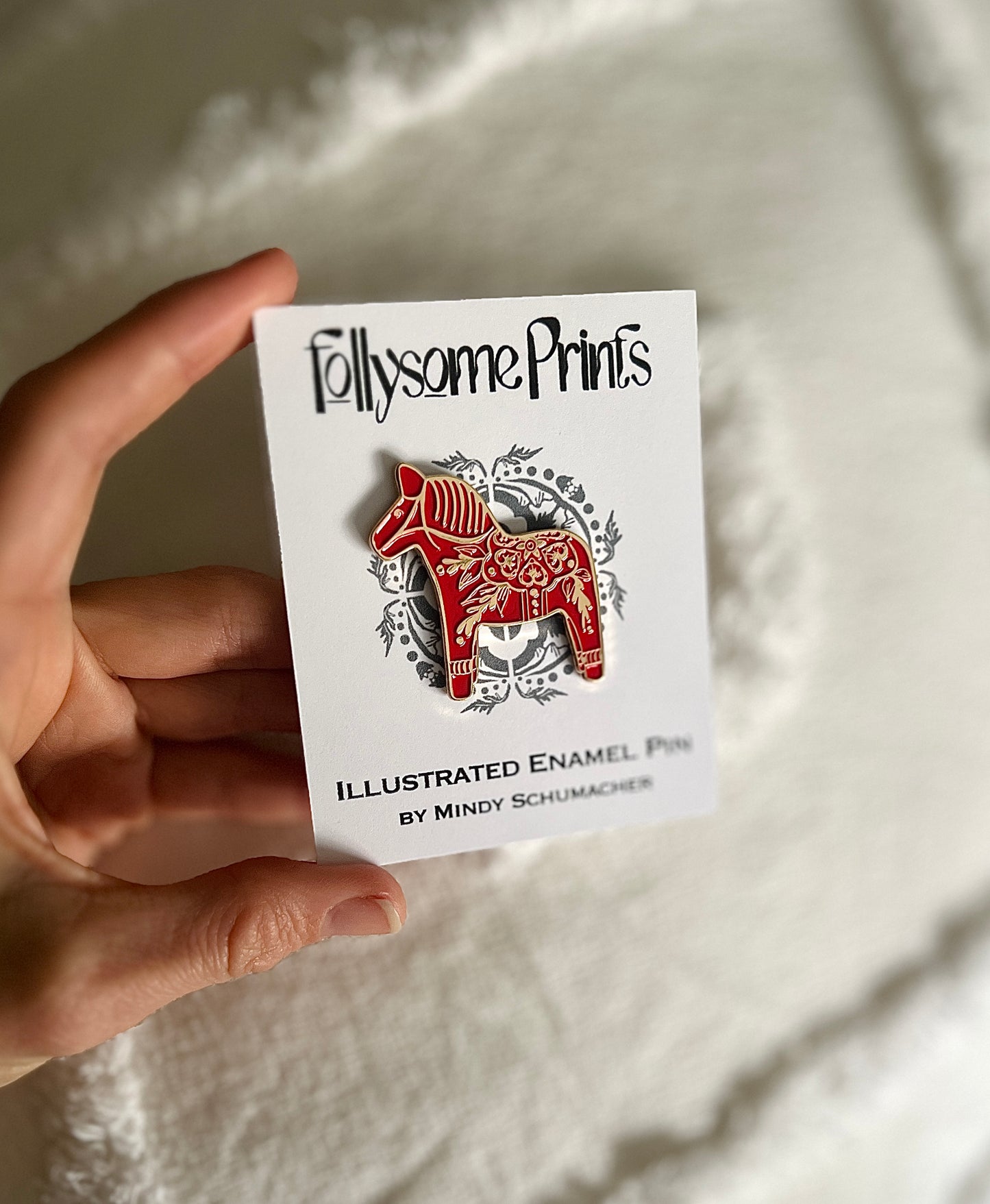 Dala Horse Enamel Pin