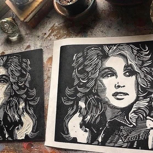 Creative with my Hands Linocut