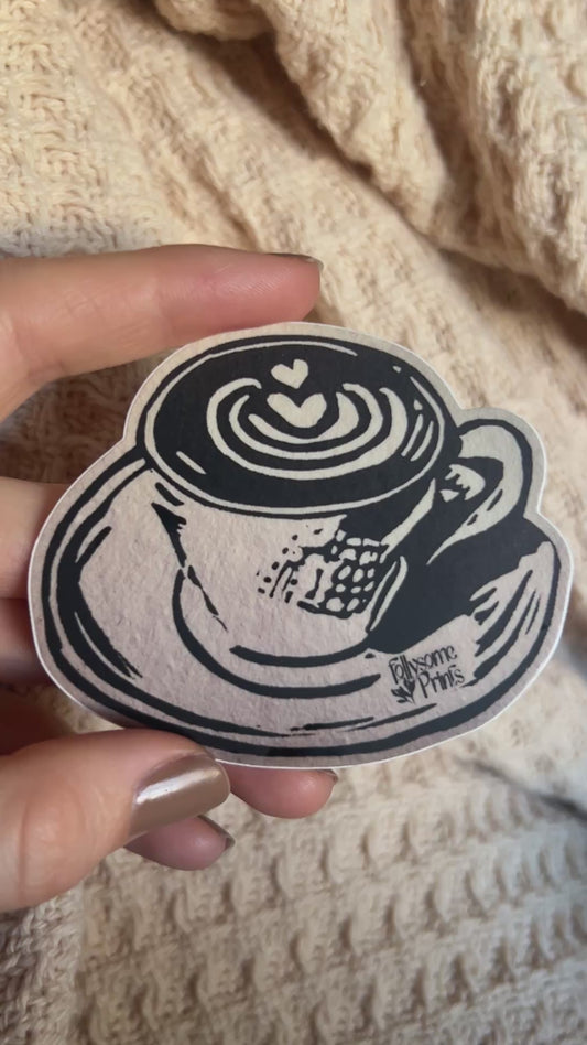 Latte Art Sticker