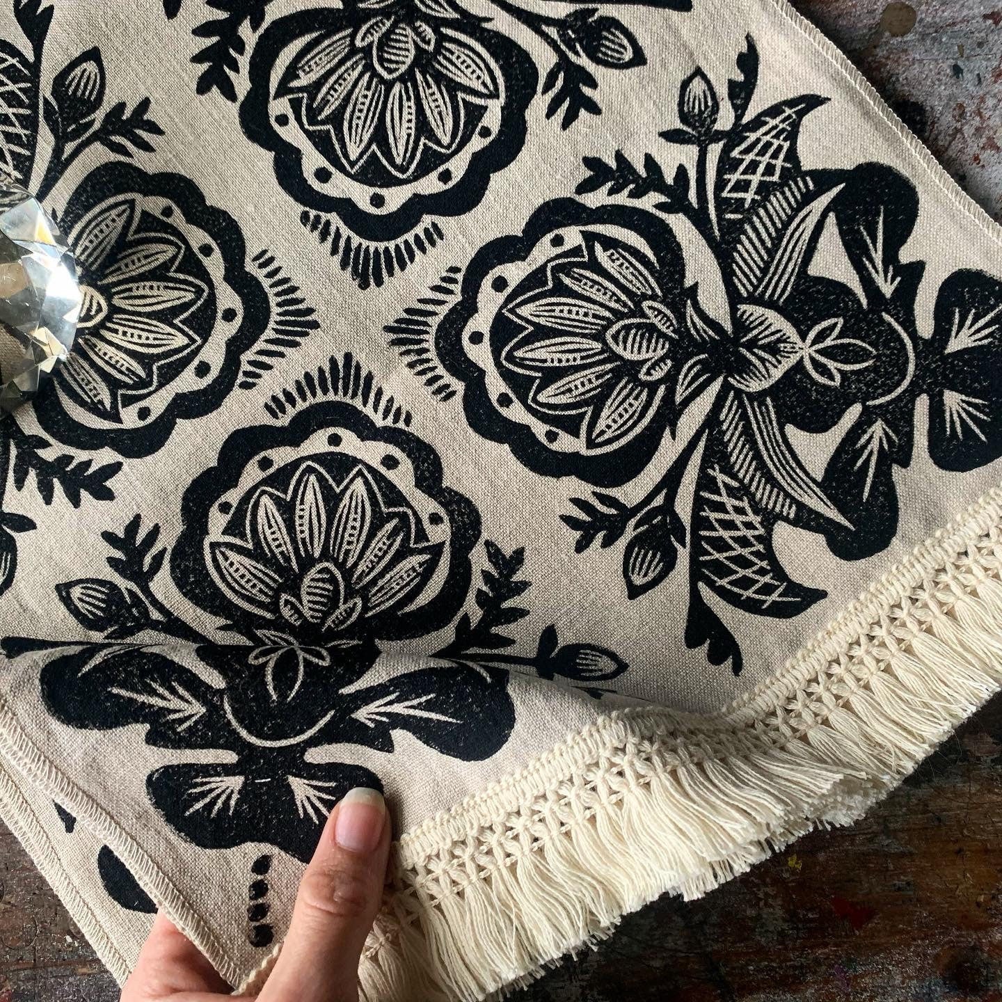 Rosemaling Table Runner