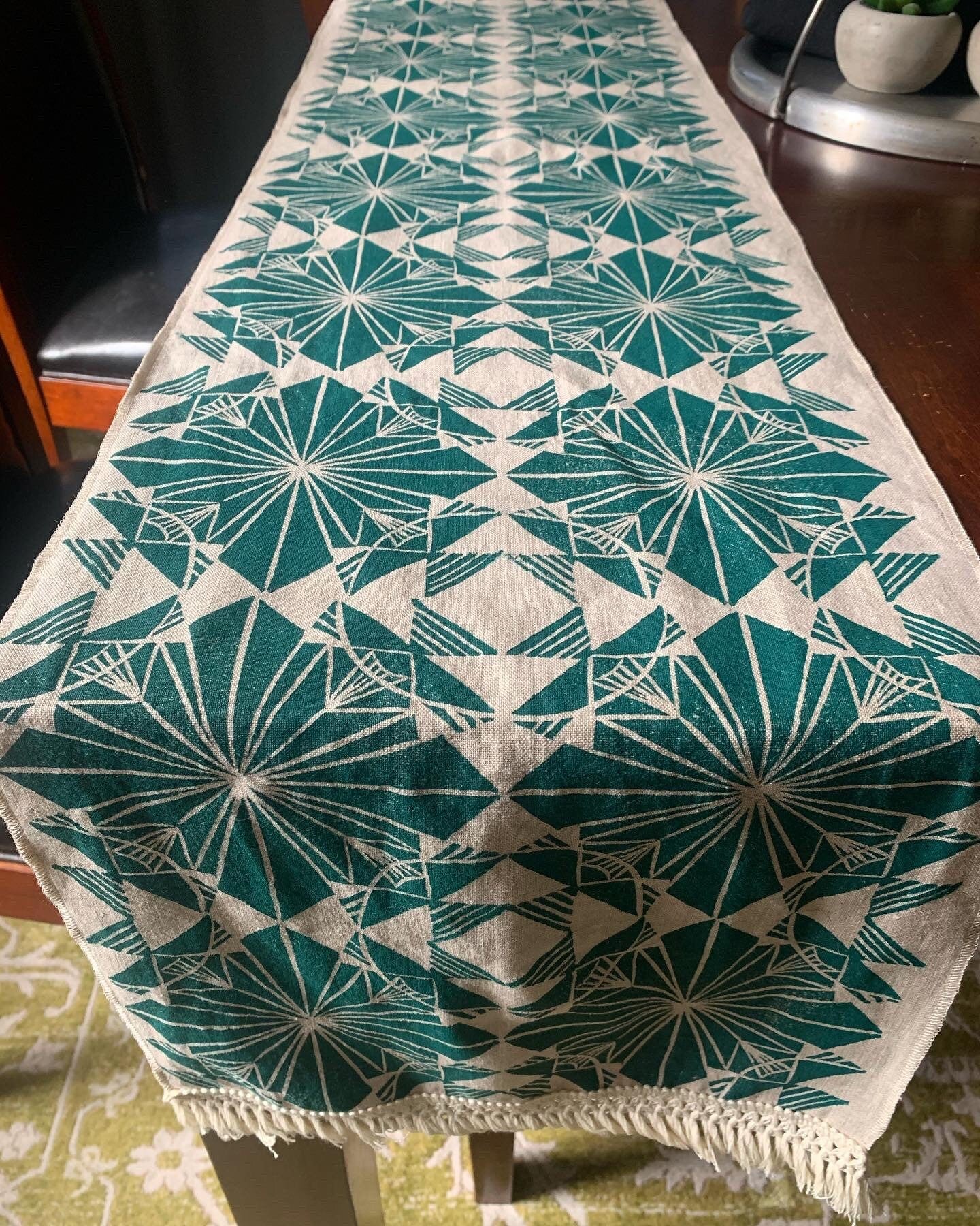 Shattered Linen Table Runner