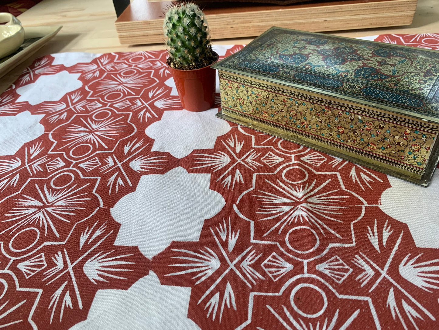 Clay Tiles Tea Towel