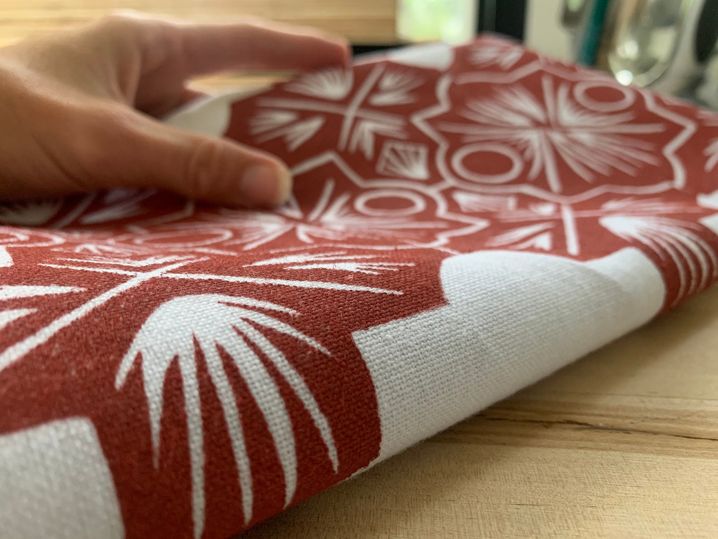 Clay Tiles Tea Towel