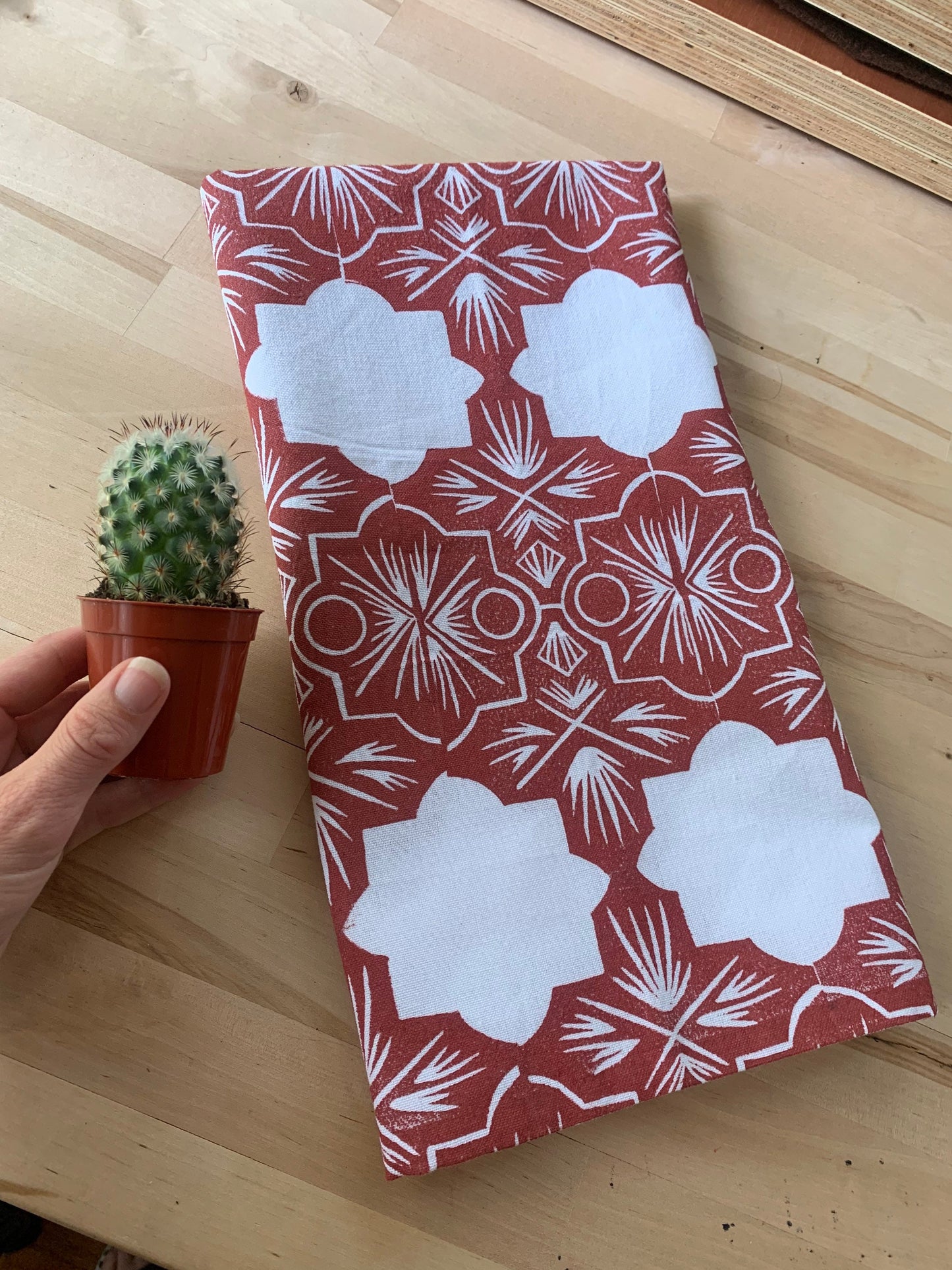 Clay Tiles Tea Towel