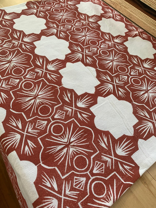 Clay Tiles Tea Towel