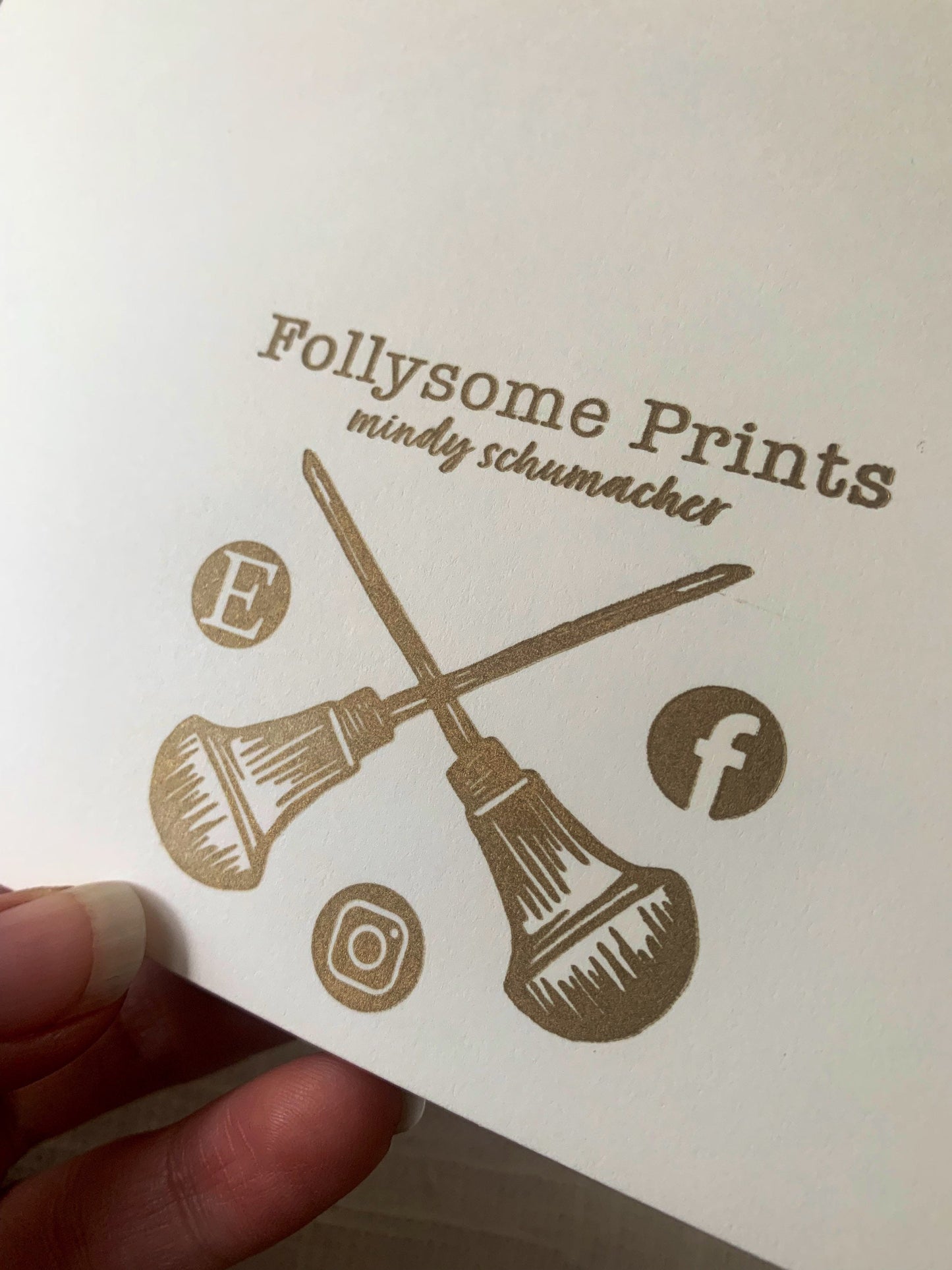 Letterpress Thank You Card