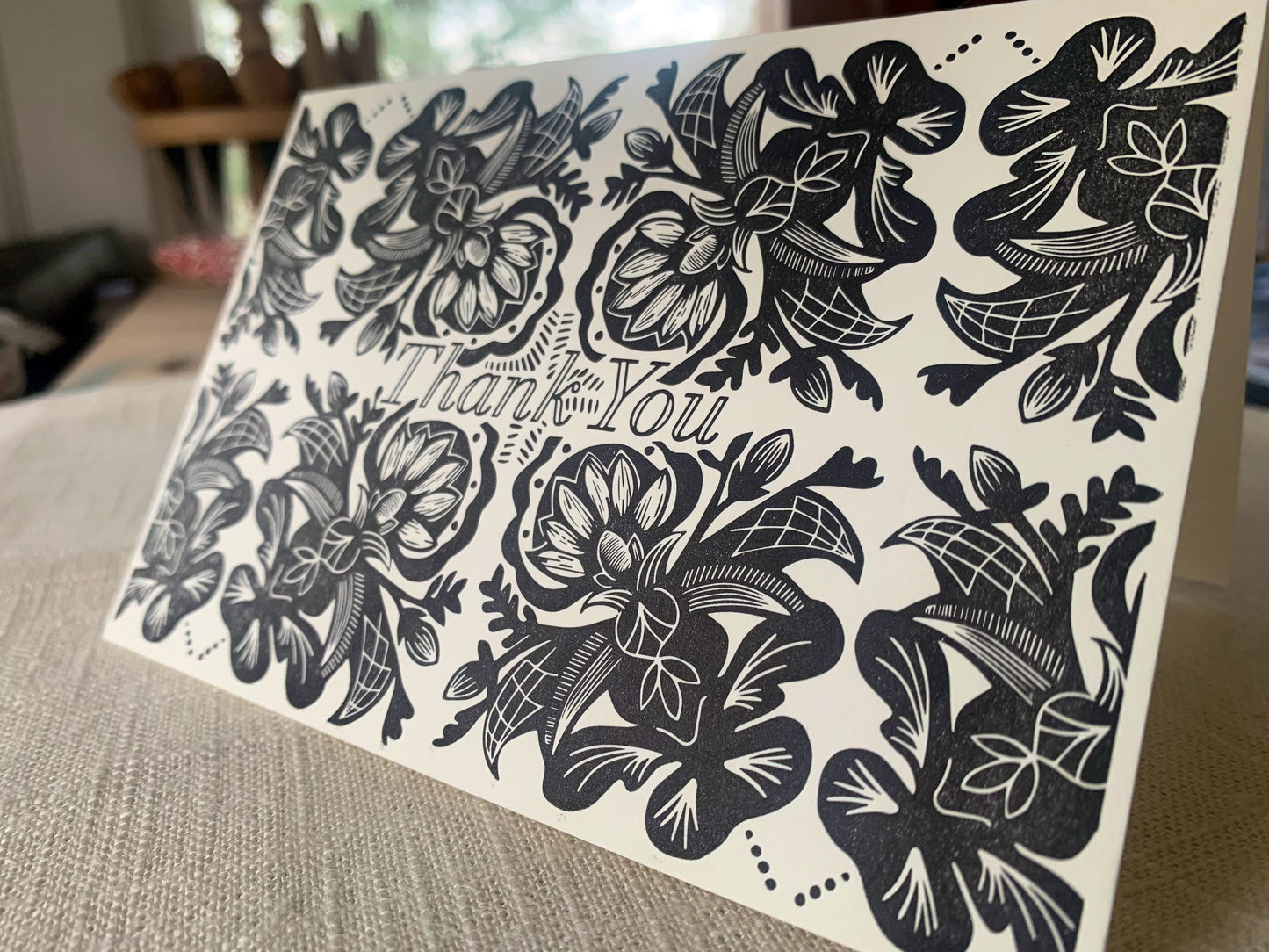 Letterpress Thank You Card
