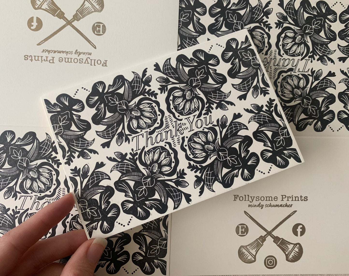 Letterpress Thank You Card