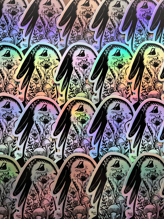 Rabbit Holographic Sticker