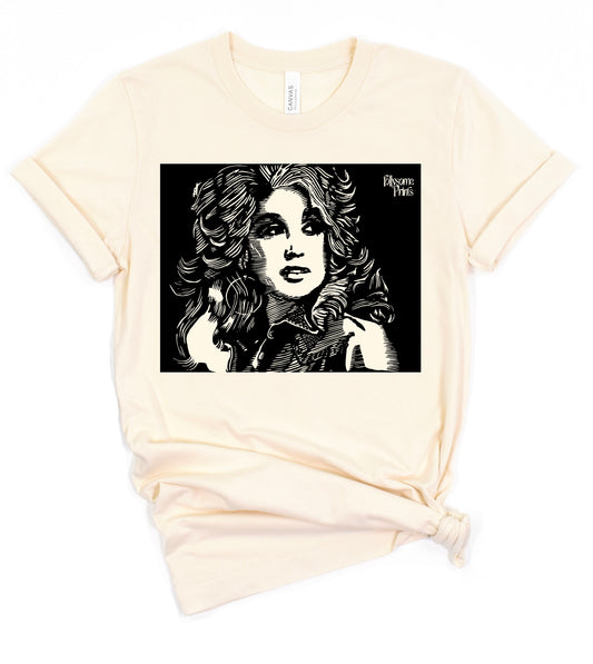 Dolly - Unisex Hand Printed Tee