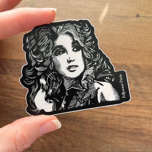Dolly Linocut Sticker