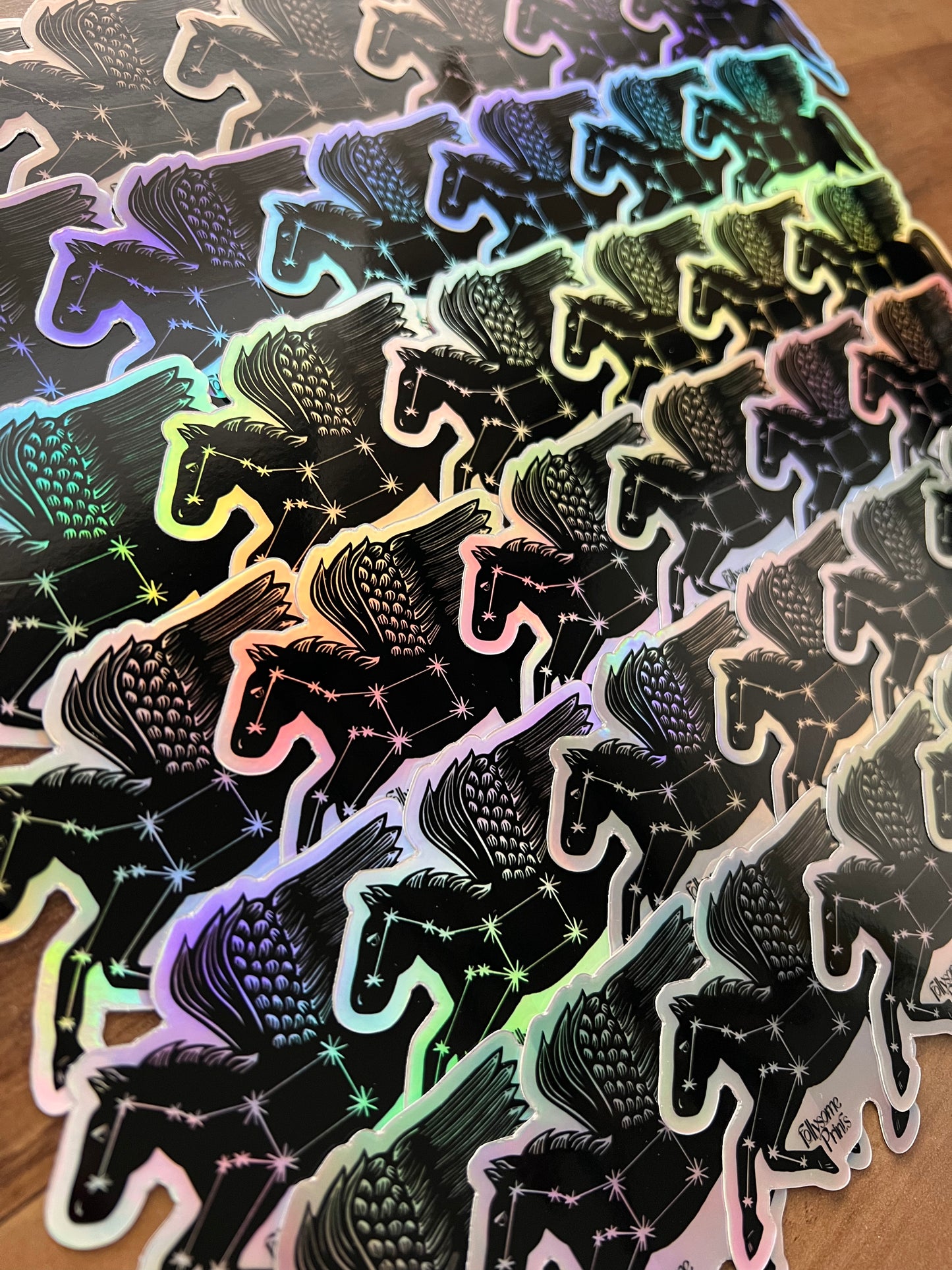 Pegasus Holographic Sticker