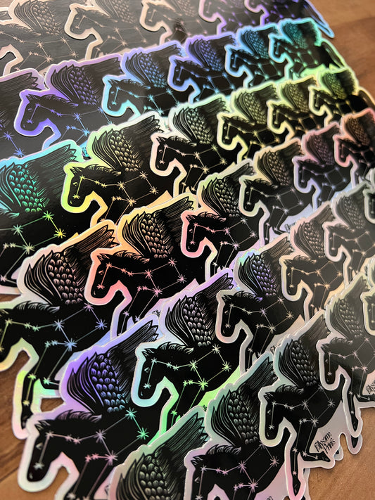 Pegasus Holographic Sticker