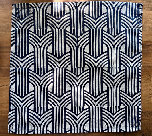 Navy Intertwined Napkin Set