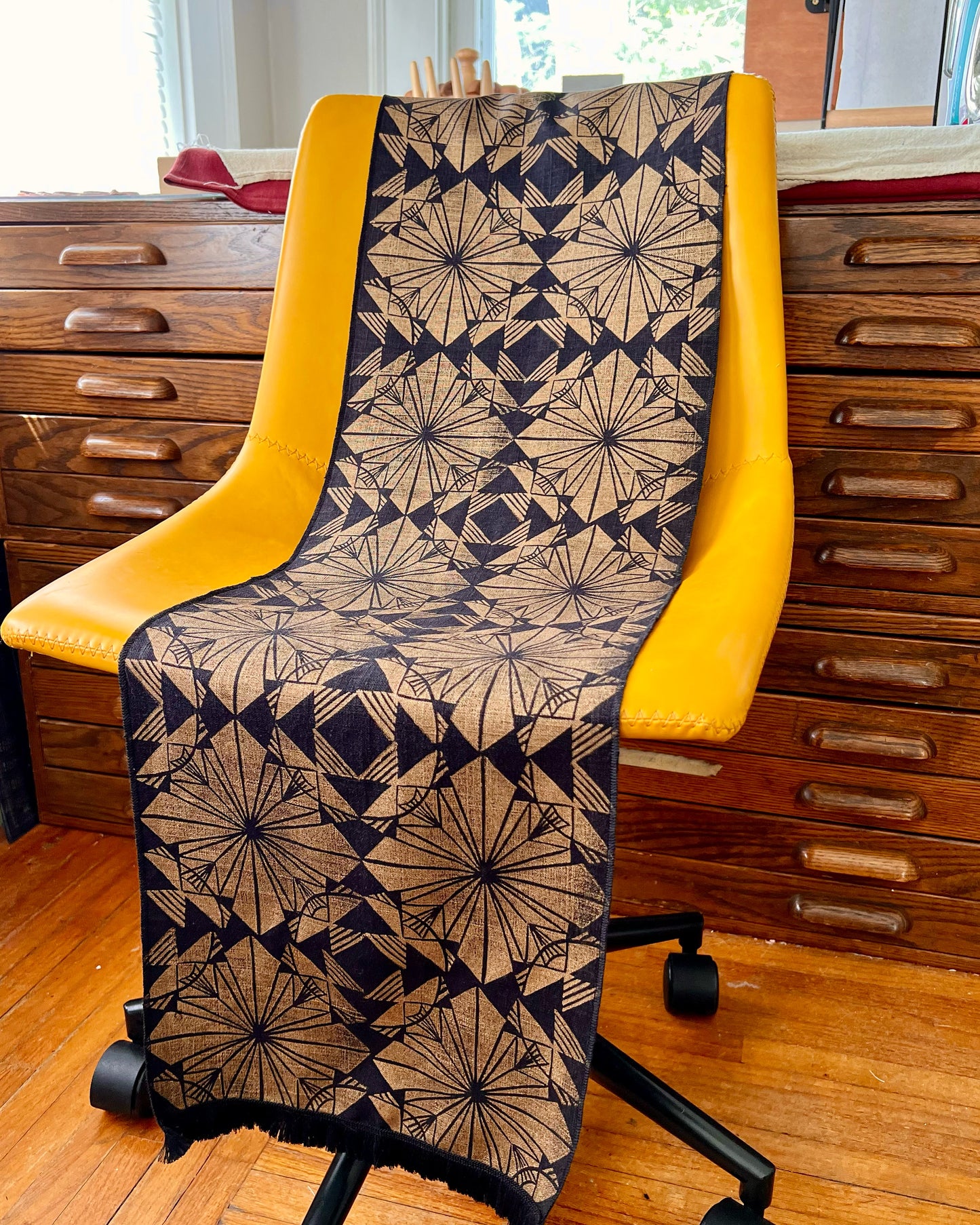Shattered Linen Table Runner
