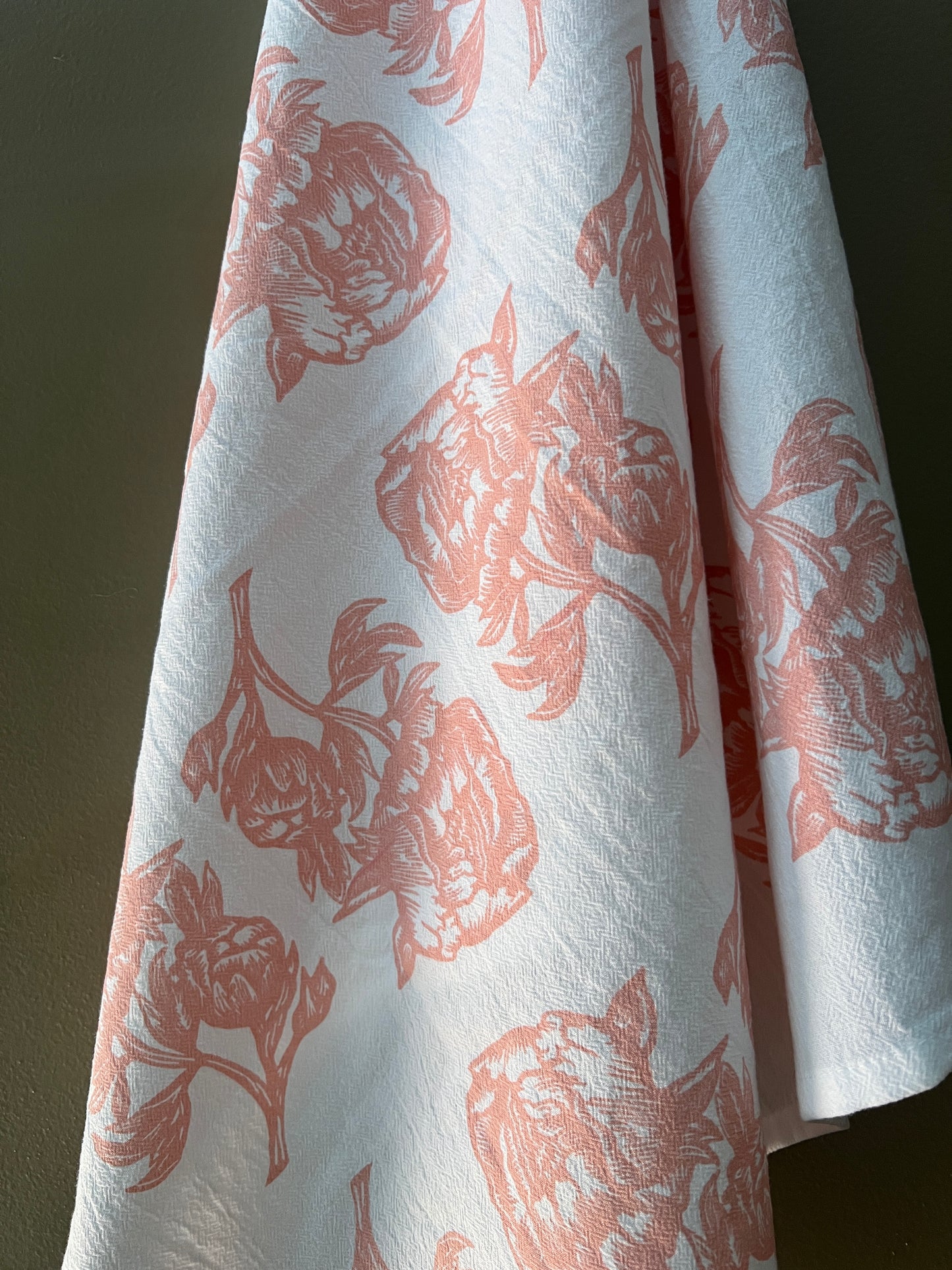 Peonies Tea Towel