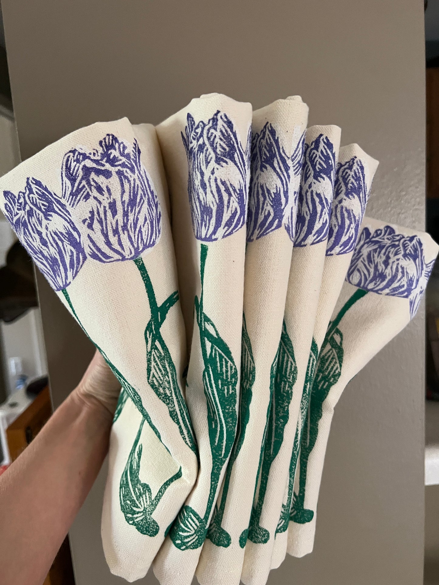Tulips Tea Towel