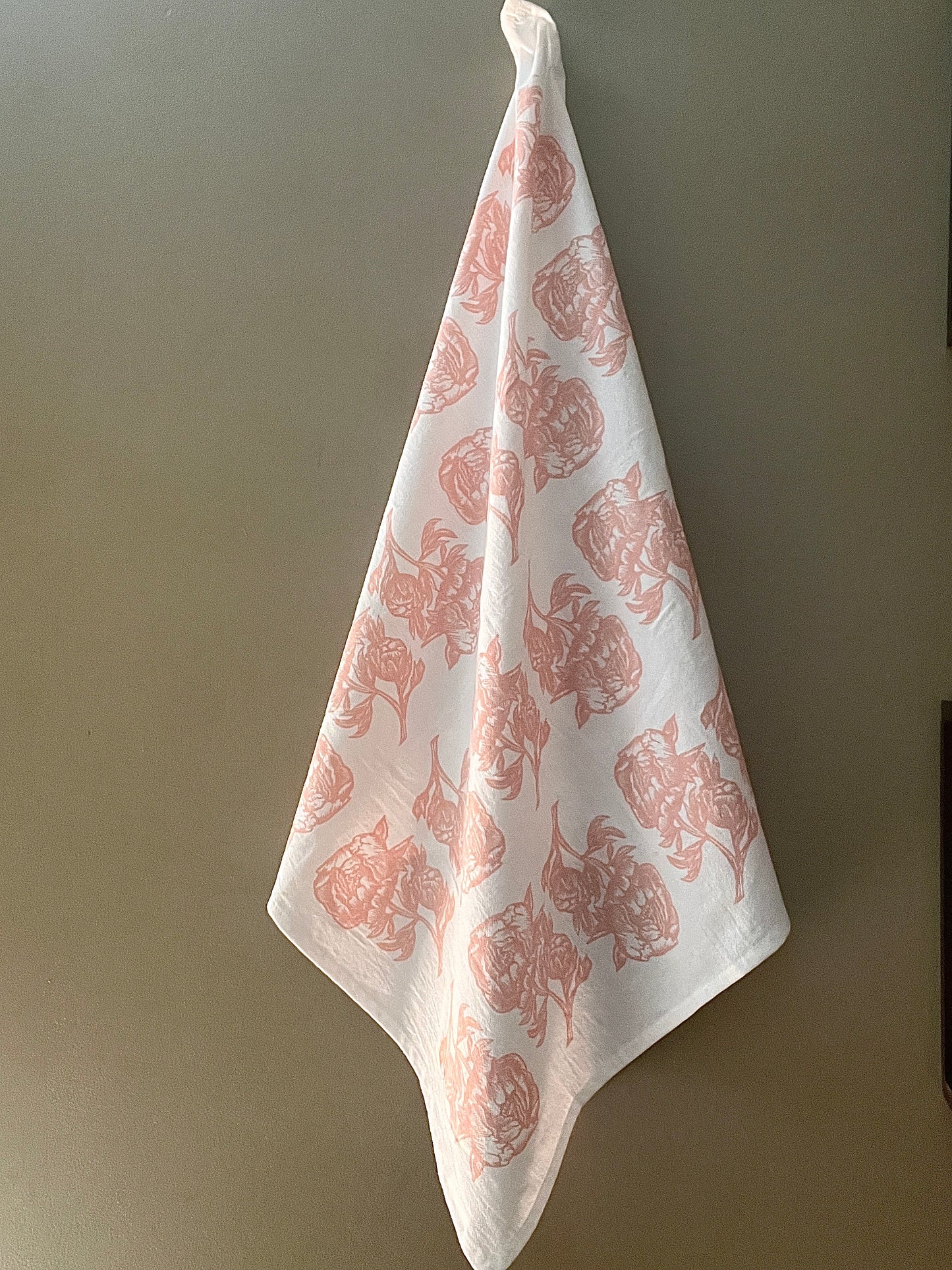 Peonies Tea Towel