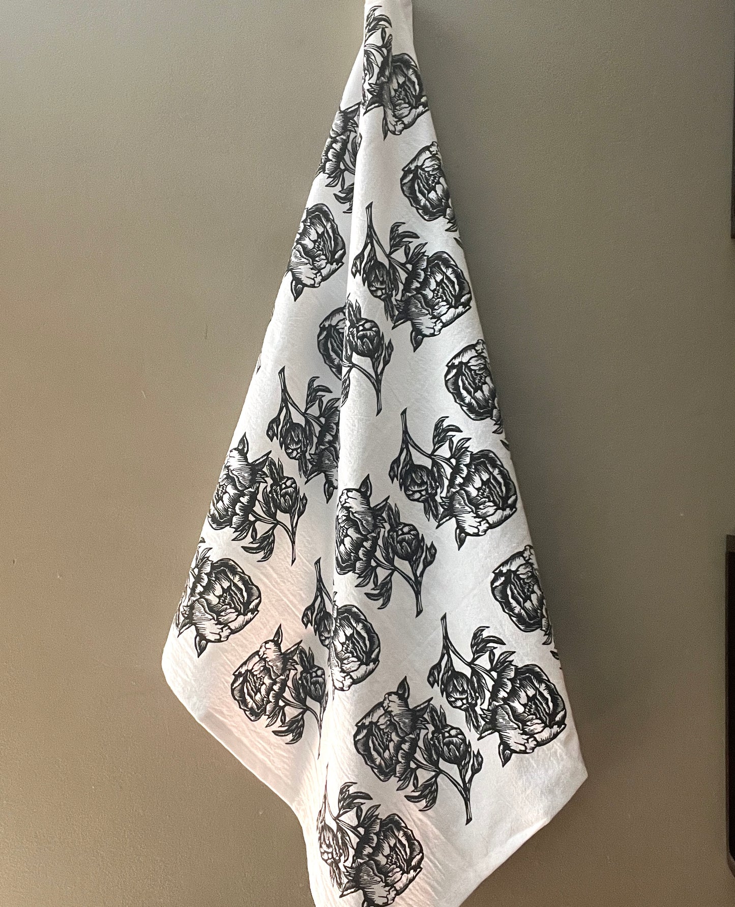 Peonies Tea Towel