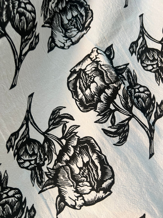 Peonies Tea Towel