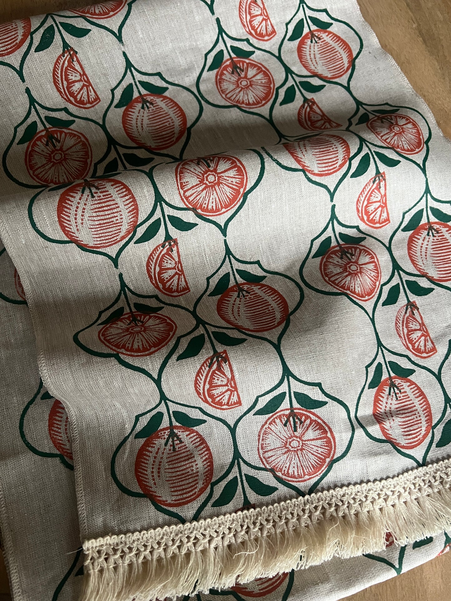 Freshly Picked Linen Table Runner