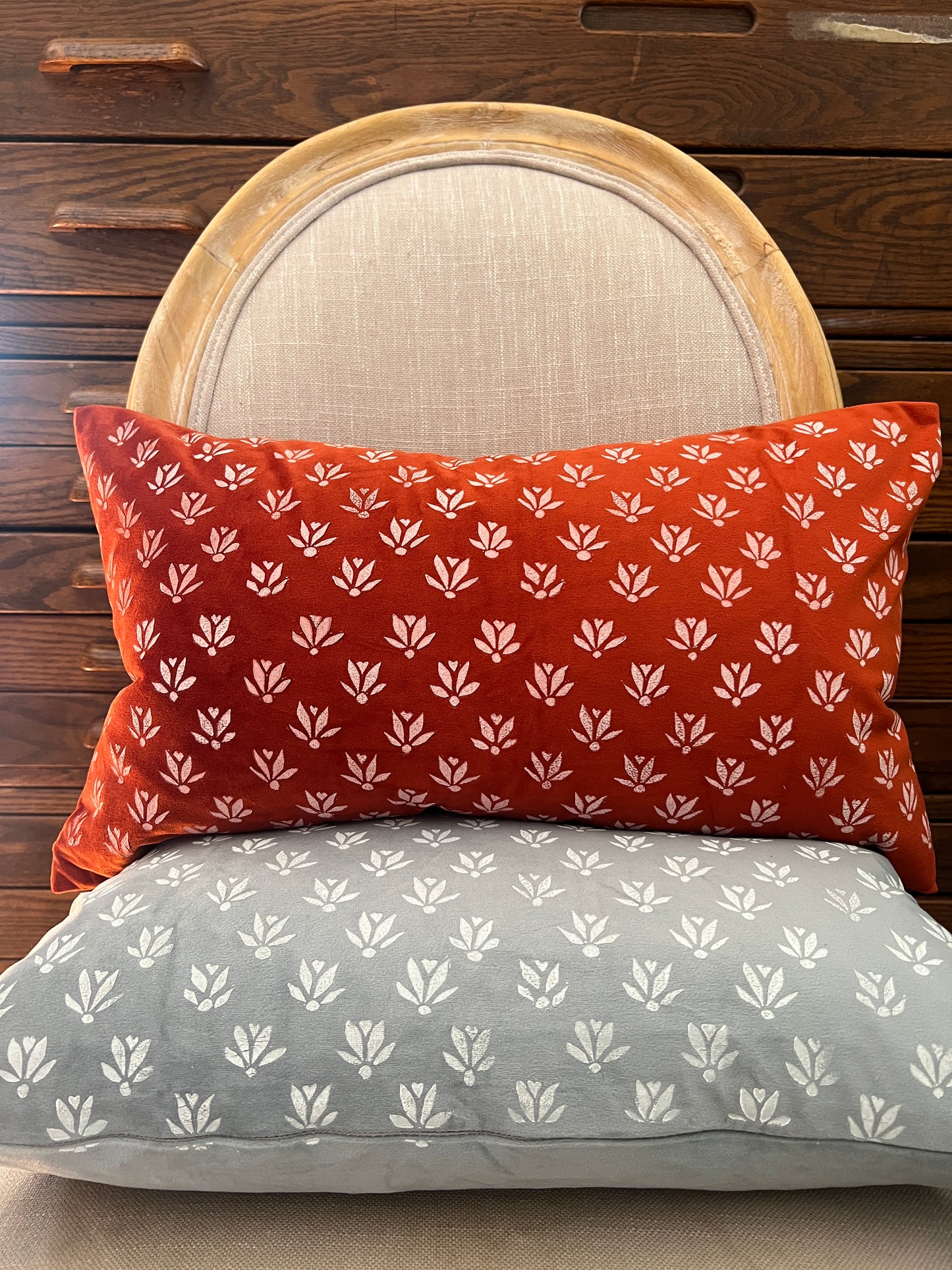 Velvet Patterned Pillow