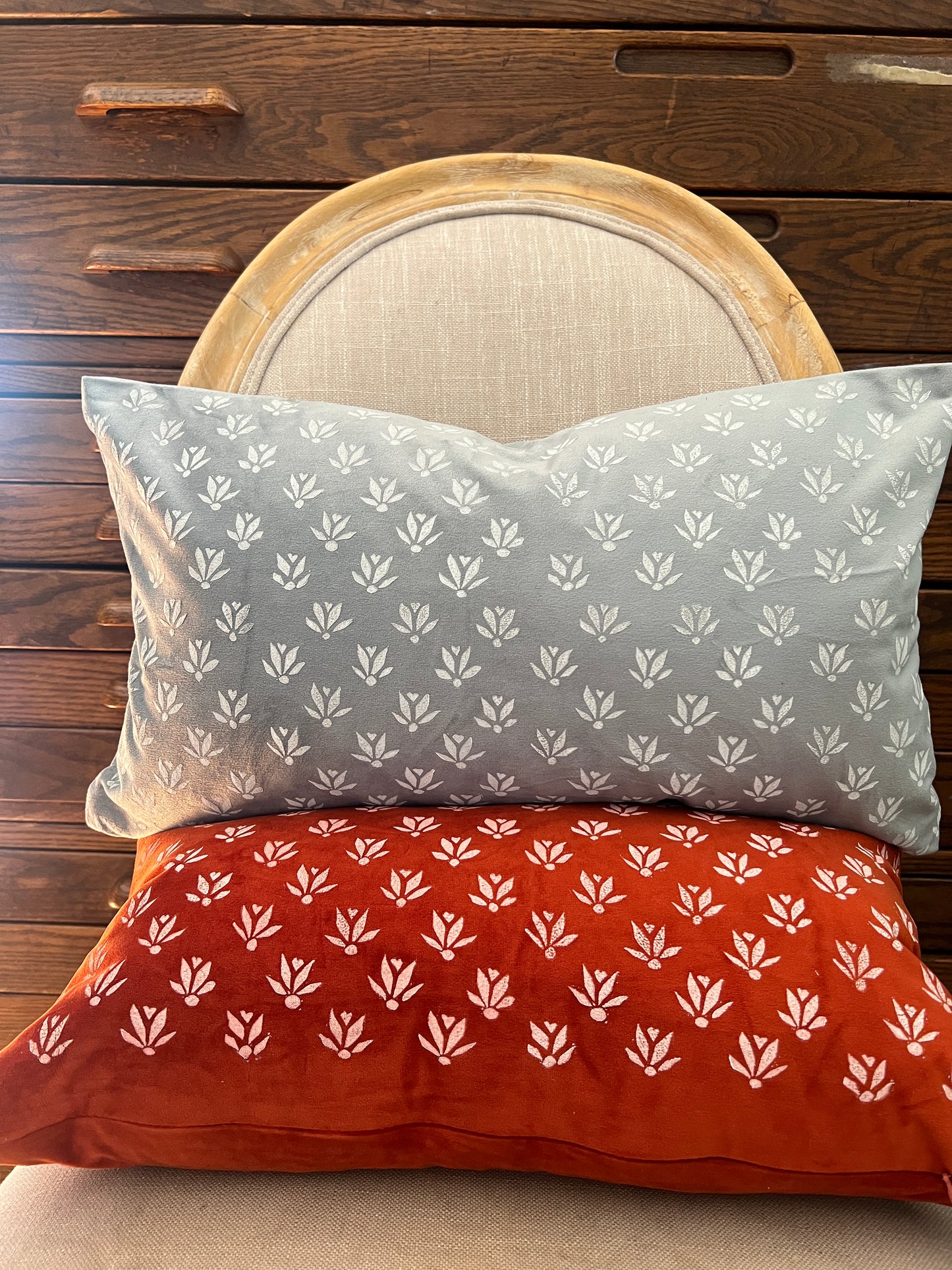 Velvet Patterned Pillow