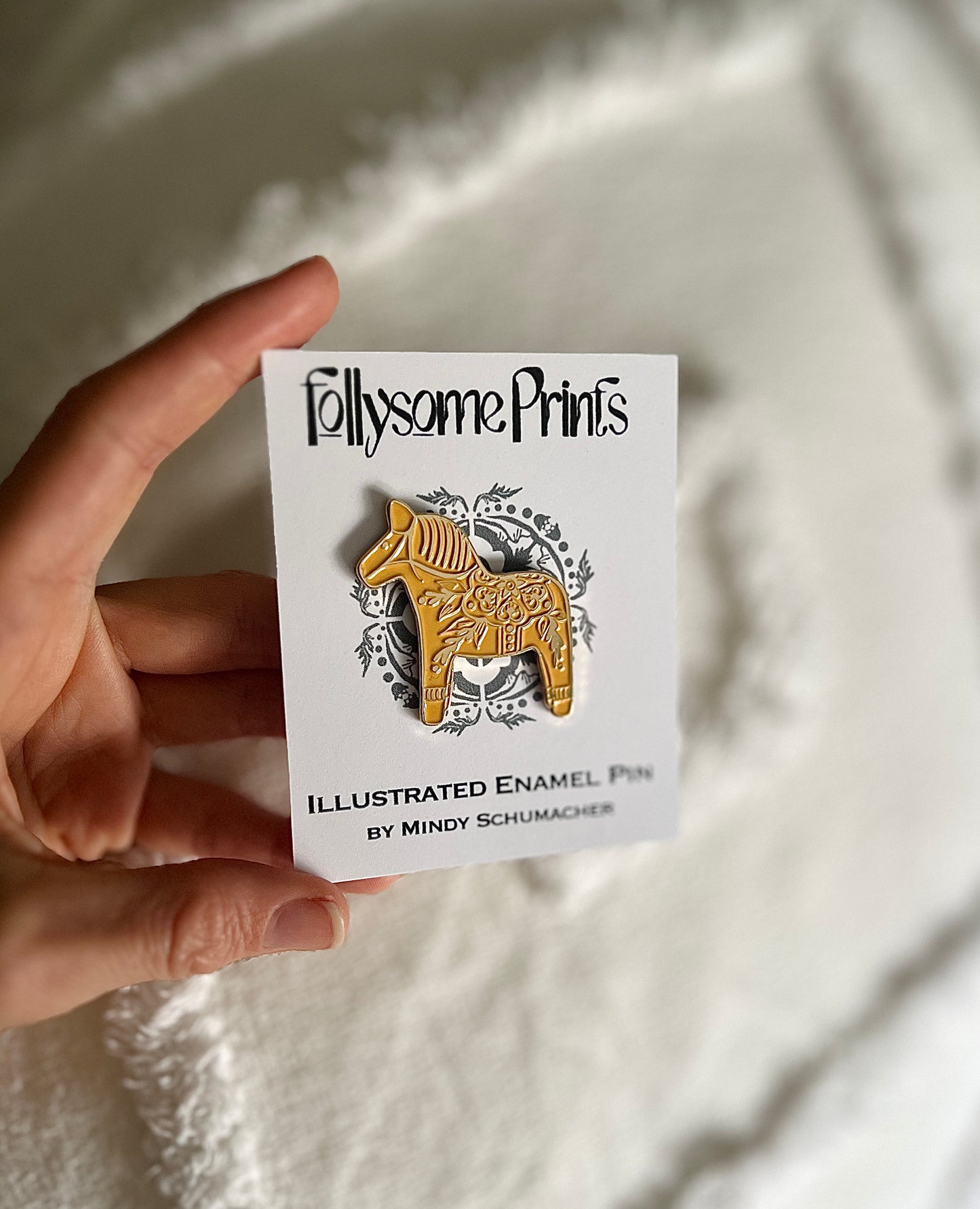 Dala Horse Enamel Pin