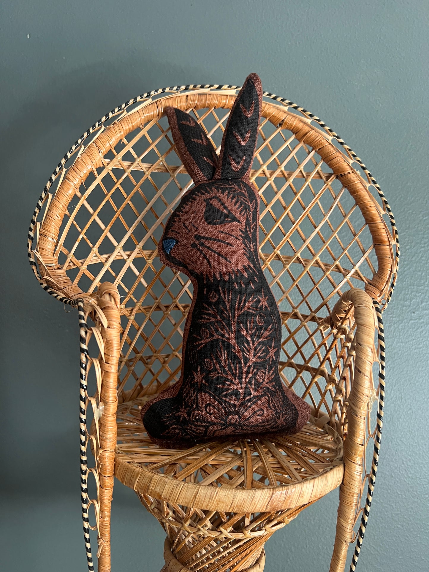 Linocut Bunny