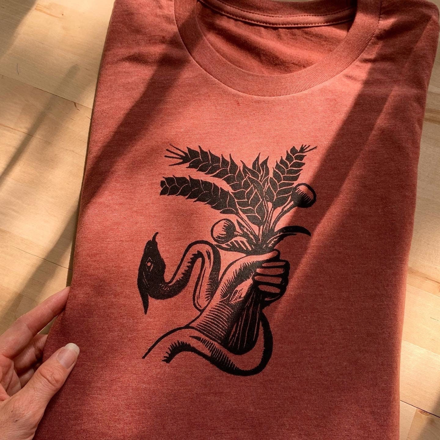 Demeter's Holy Grain - Unisex Linocut Tee