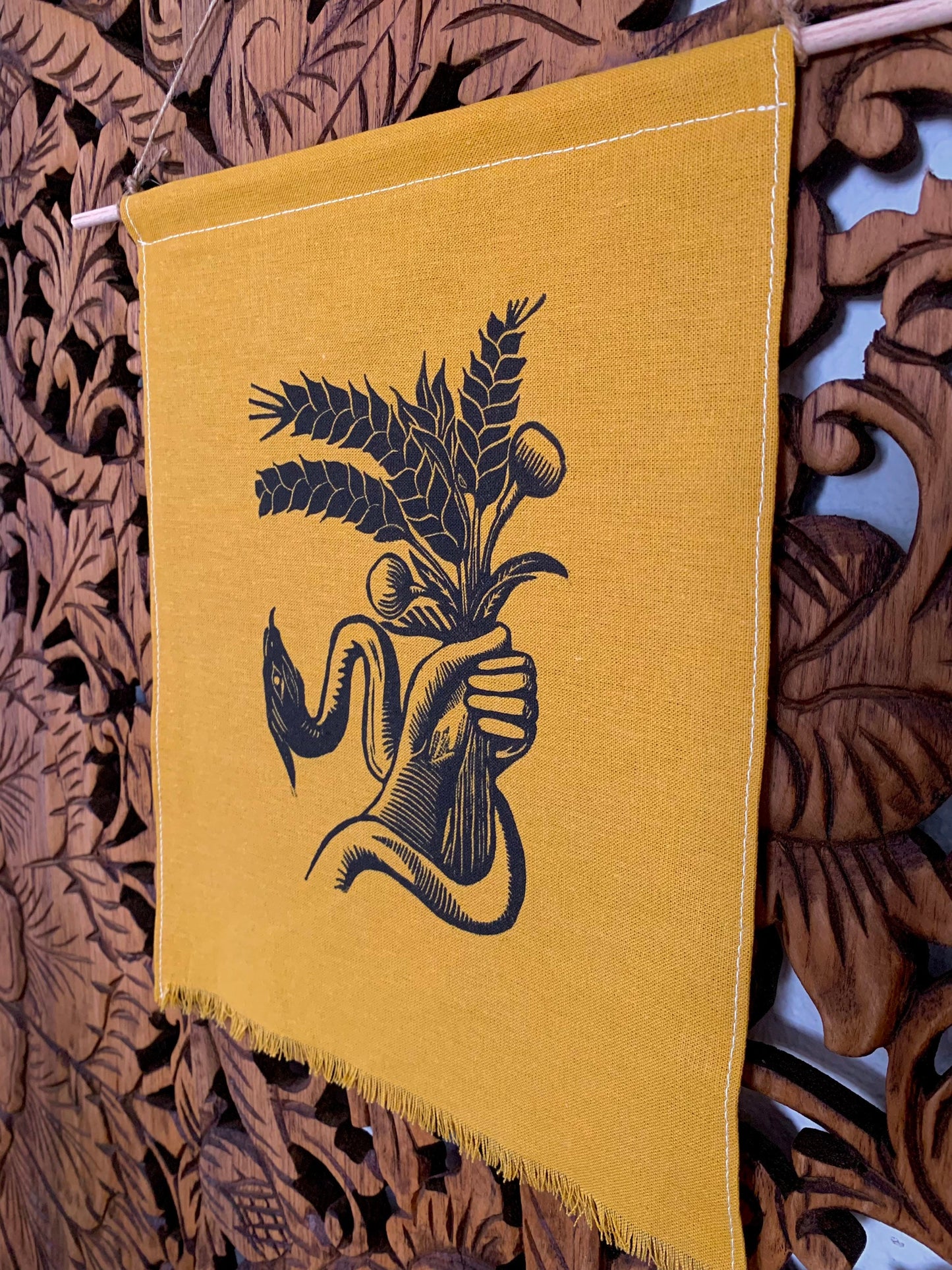 Demeter’s Holy Grain Linen Wall Hanging