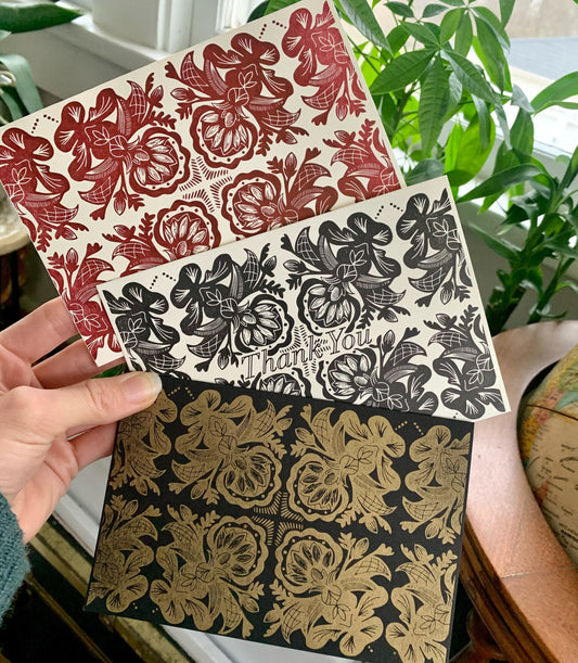 Letterpress Cards - Assorted Rosemaling