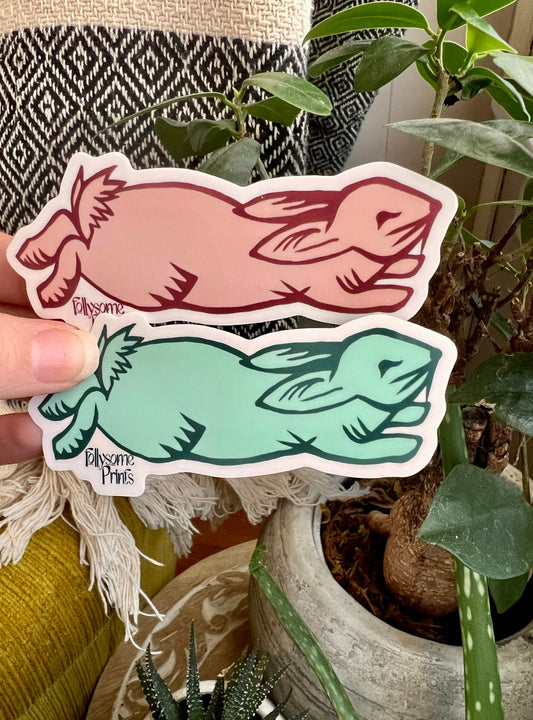 Pastel Bunny Sticker Set of 2