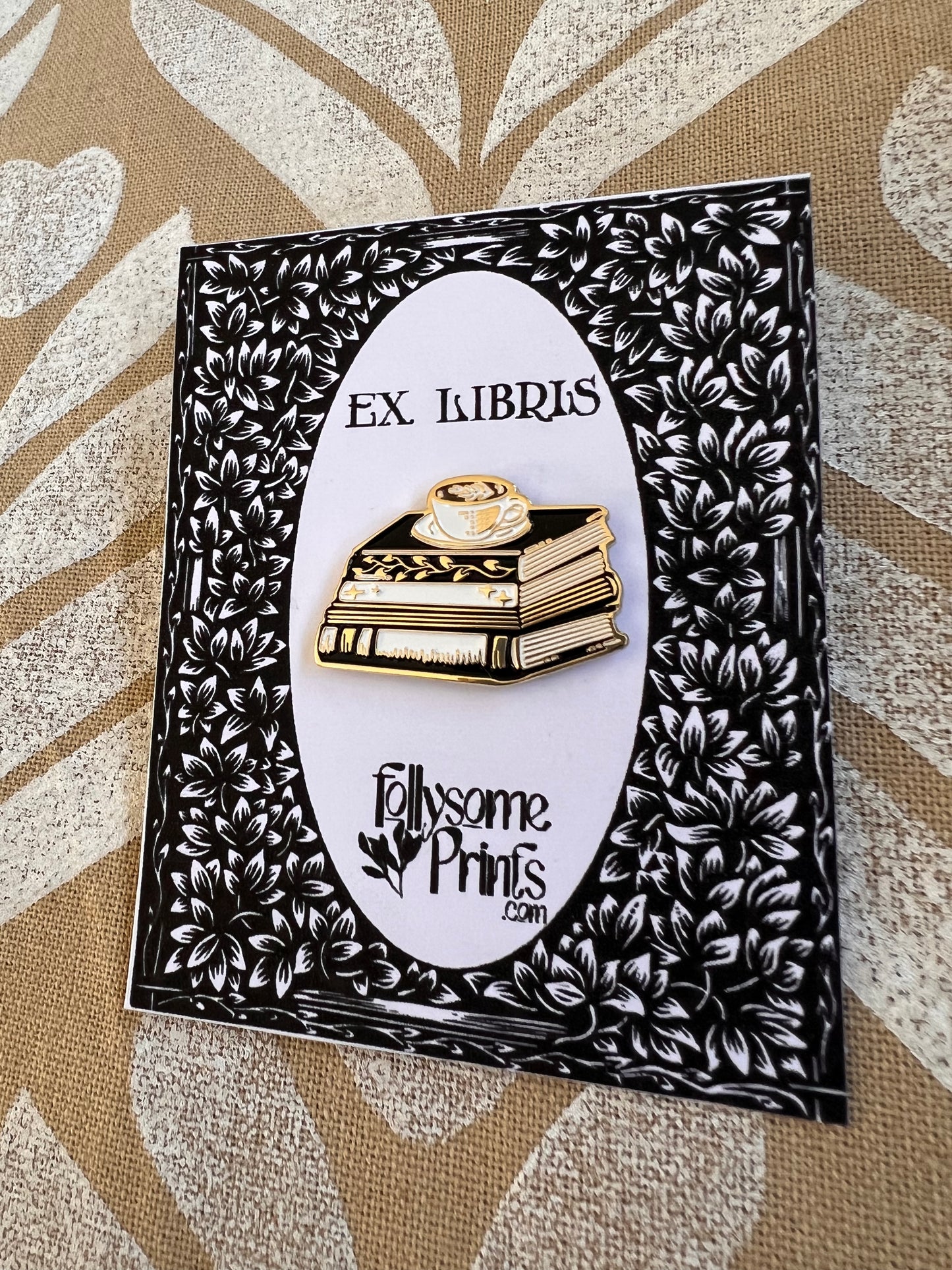 Ex Libris Enamel Pin