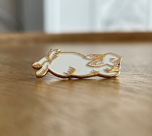 Quick like a Bunny Enamel Pin