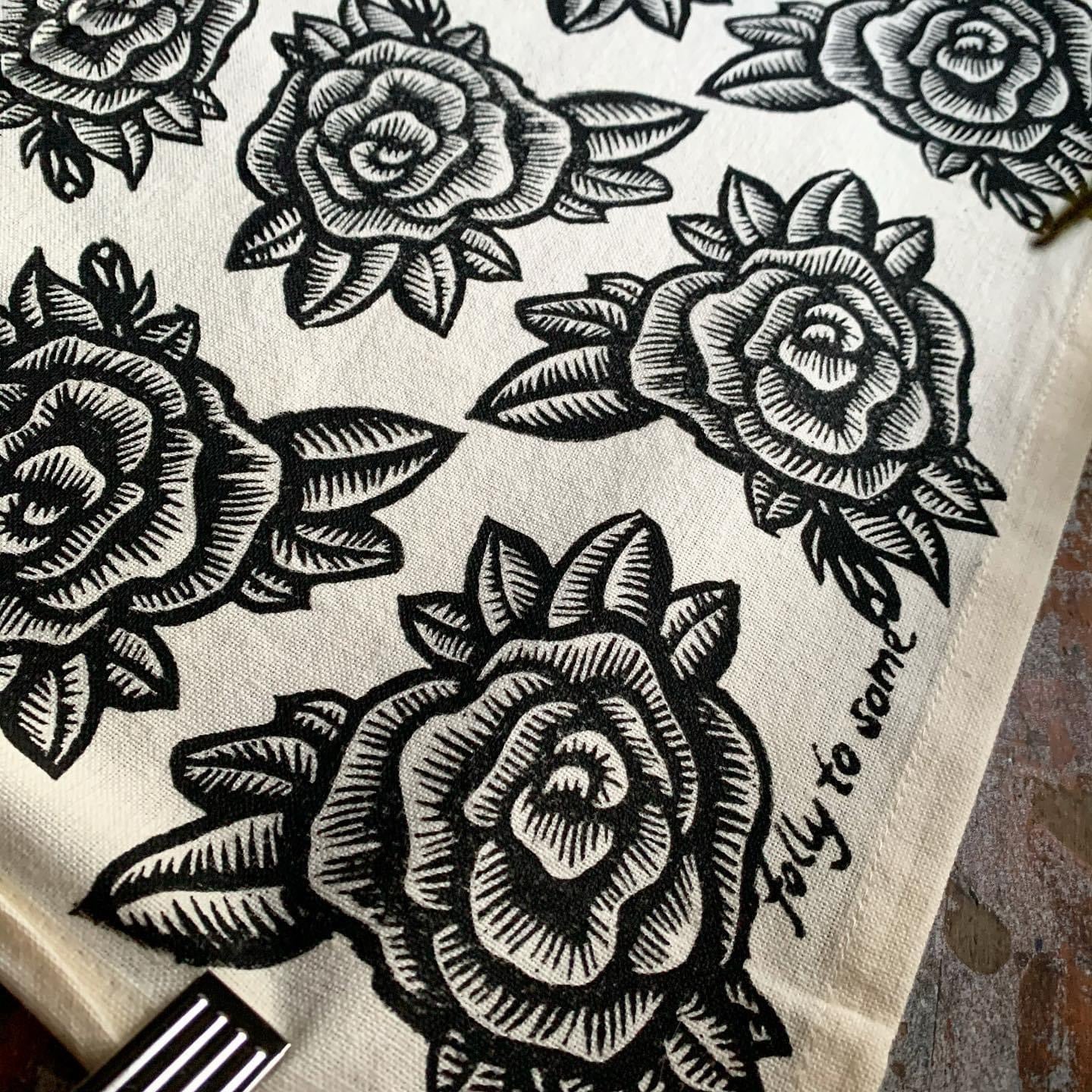 Roses Tea Towel