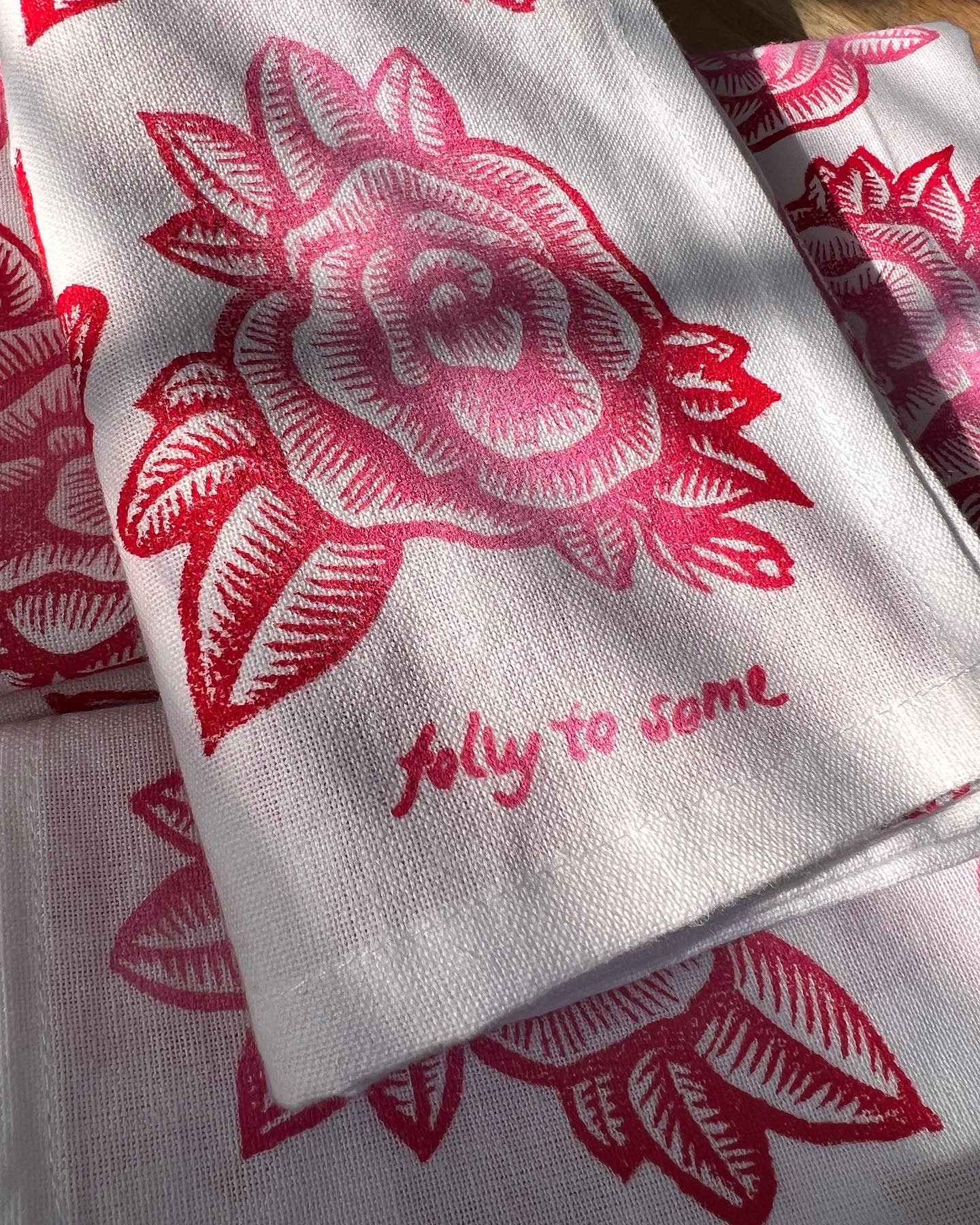 Roses Tea Towel