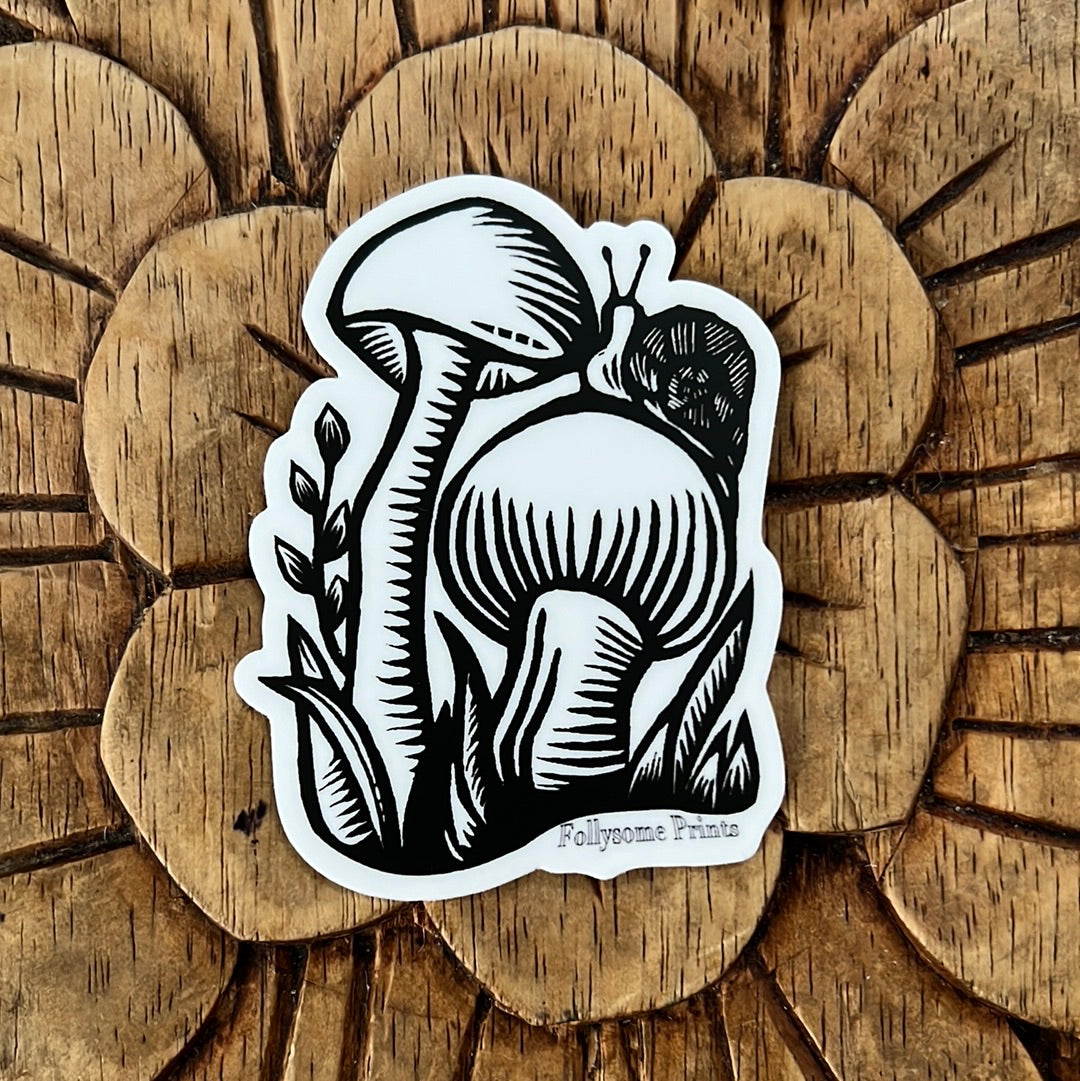 The Folksy Hitchhiker Sticker